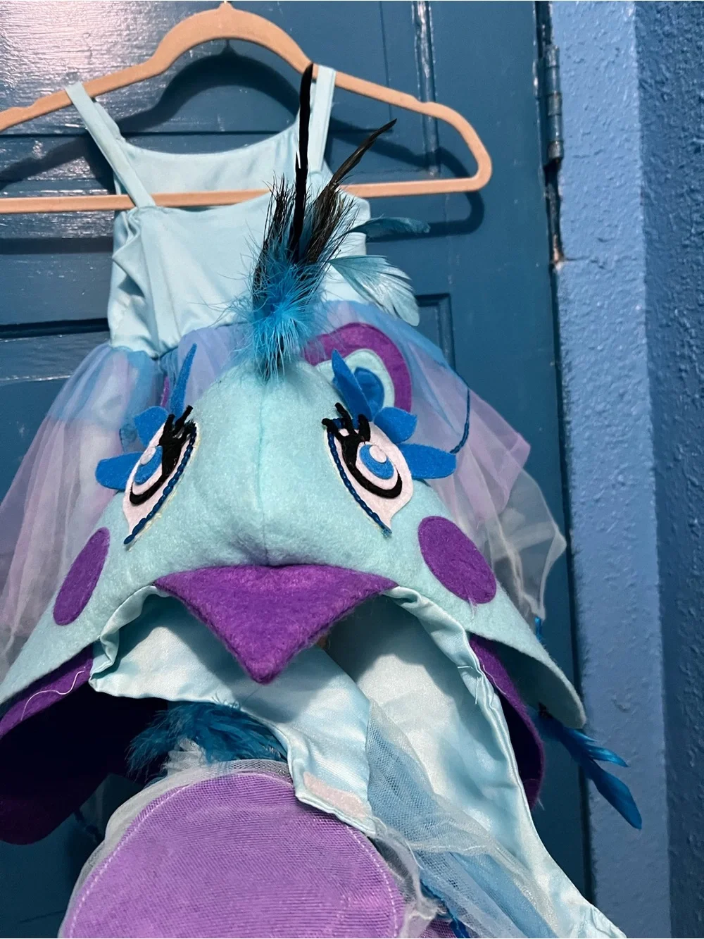 Pottery Barn Kids Teal and Purple Peacock Costume